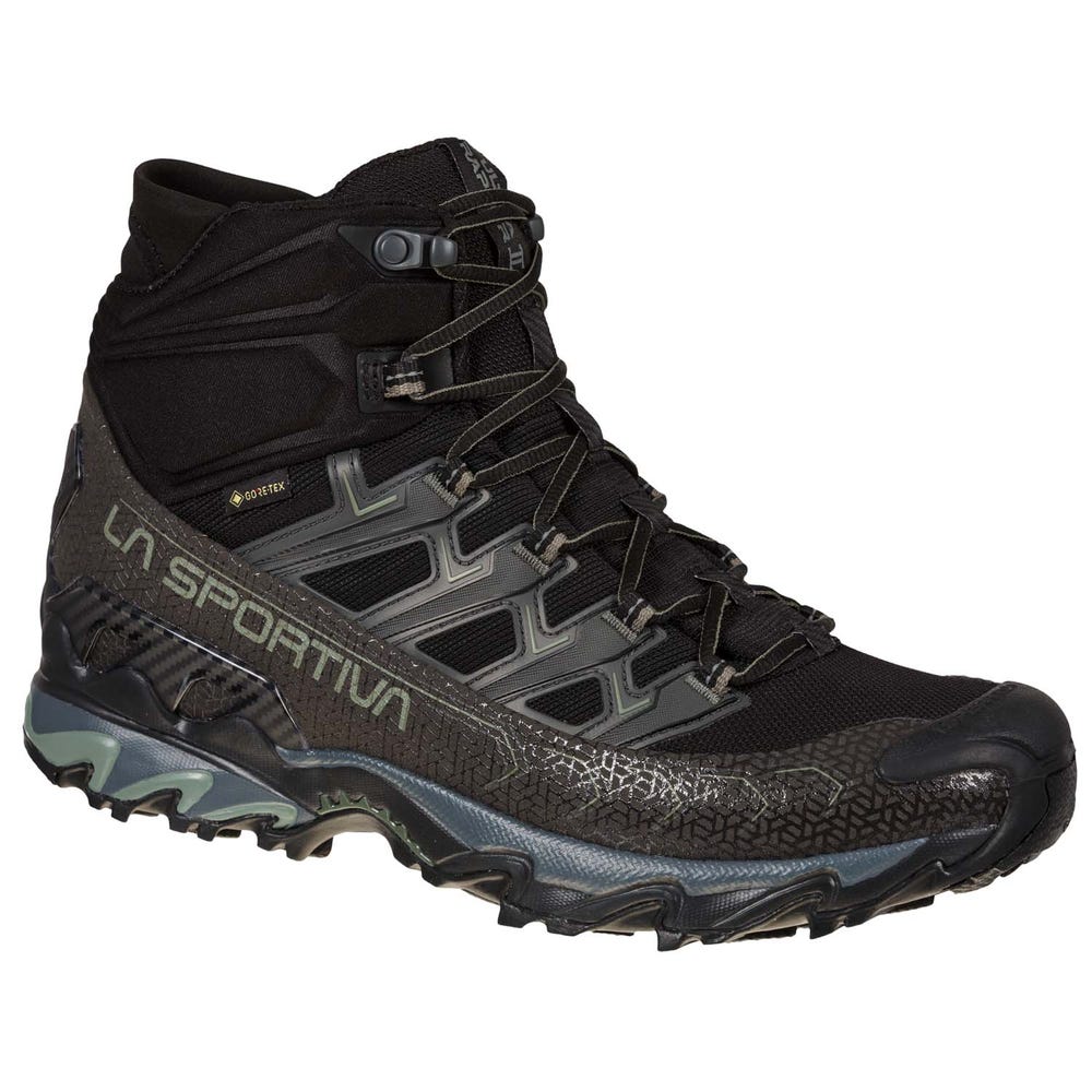 La Sportiva Ultra Raptor II Mid Wide GTX Men's Hiking Boots - Black - AU-513467